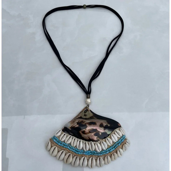 Vintage Genderless St Barth Style Boho Necklace Multicolor Sz 22" - Picture 1 of 7